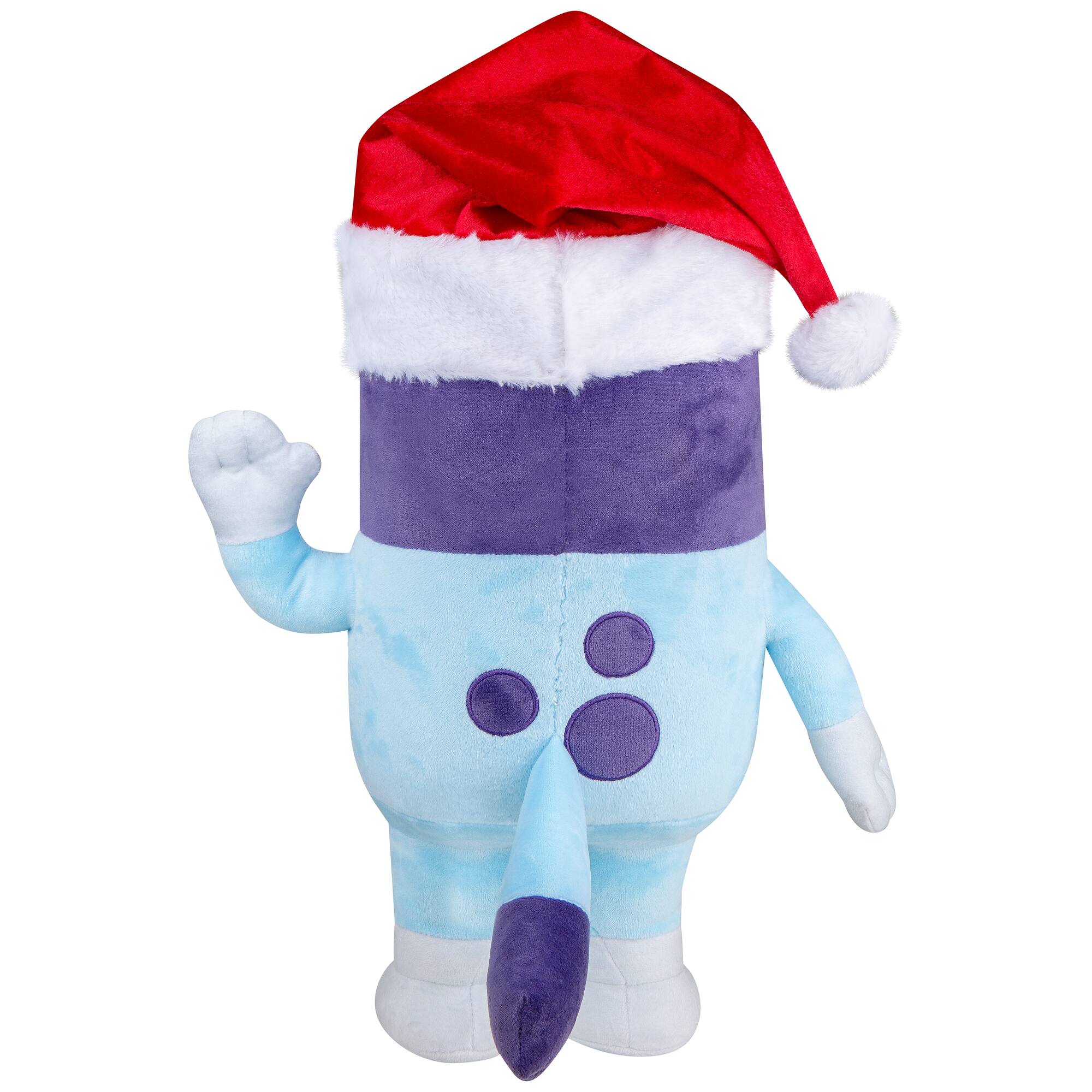 18" Bluey Holiday Greeter with Santa Hat